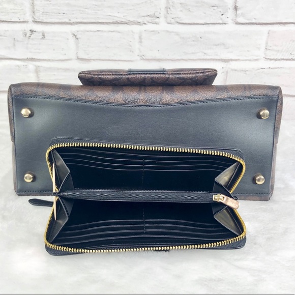 3PCS Coach Emma Satchel Wallet Wristlet Set - Picture 5 of 8